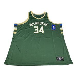 Giannis Antetokounmpo Fanatics Fast Break NBA Jersey Milwaukee Bucks‎ Green 2XL